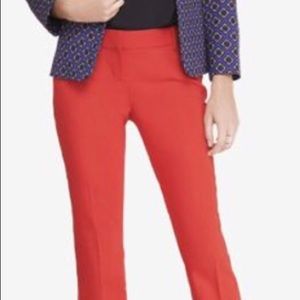 Express red "Columnist" low-rise barely boot